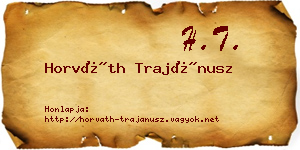 Horváth Trajánusz névjegykártya