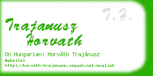 trajanusz horvath business card