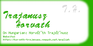 trajanusz horvath business card